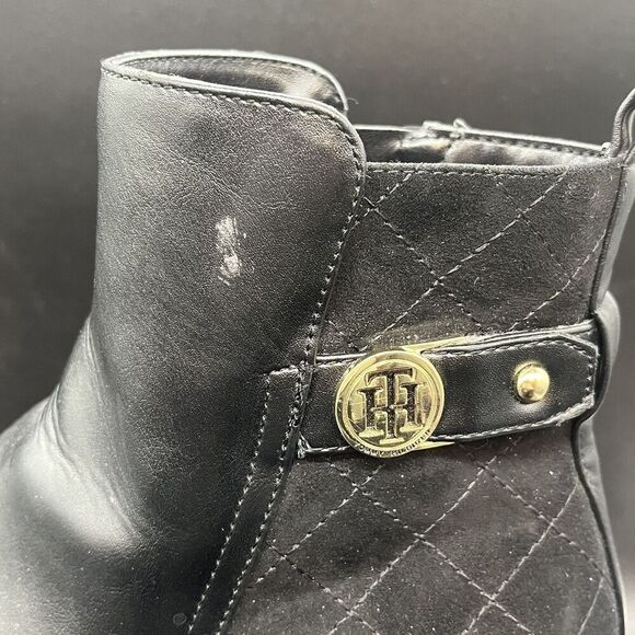 Tommy Hilfiger Isleen black chelsea ankle boot womens 10M - Picture 3 of 9